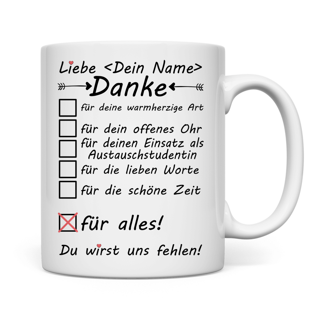 Austausch Student Geschenk | Abschied sagen