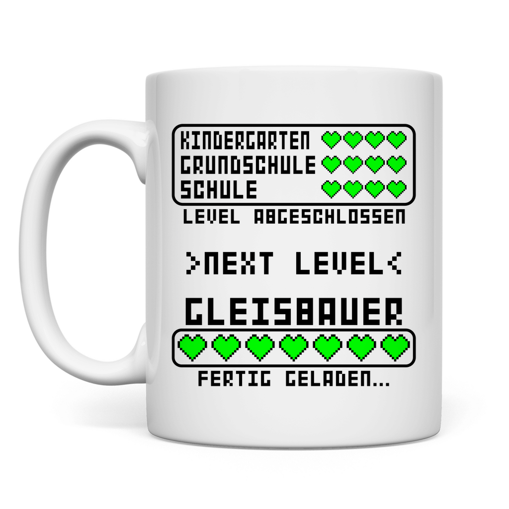 Tasse - Gleisbauer Ausbildung bestanden - Geschenk