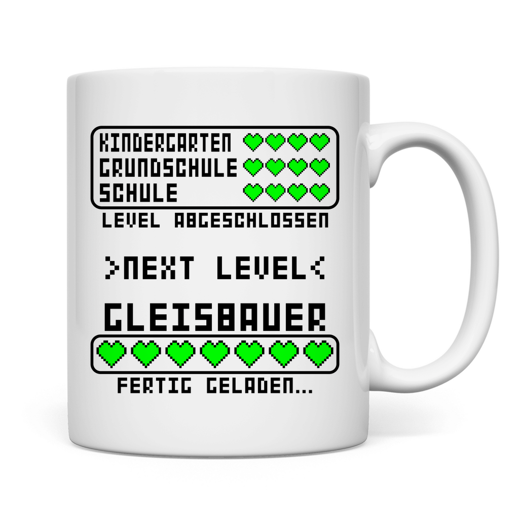 Tasse - Gleisbauer Ausbildung bestanden - Geschenk