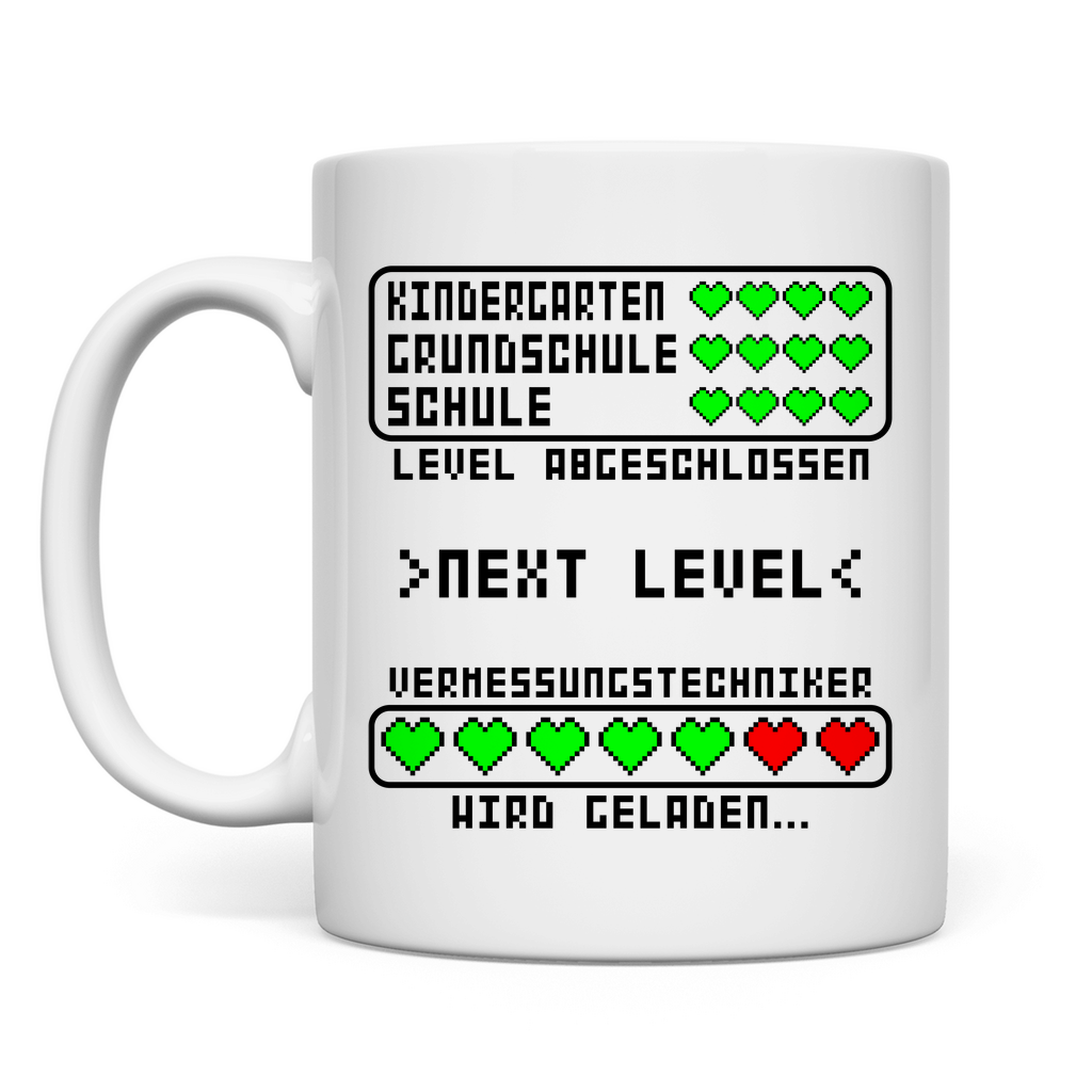Tasse Geschenk Vermessungstechniker – Zur Ausbildung Prüfung bestanden oder Beginn