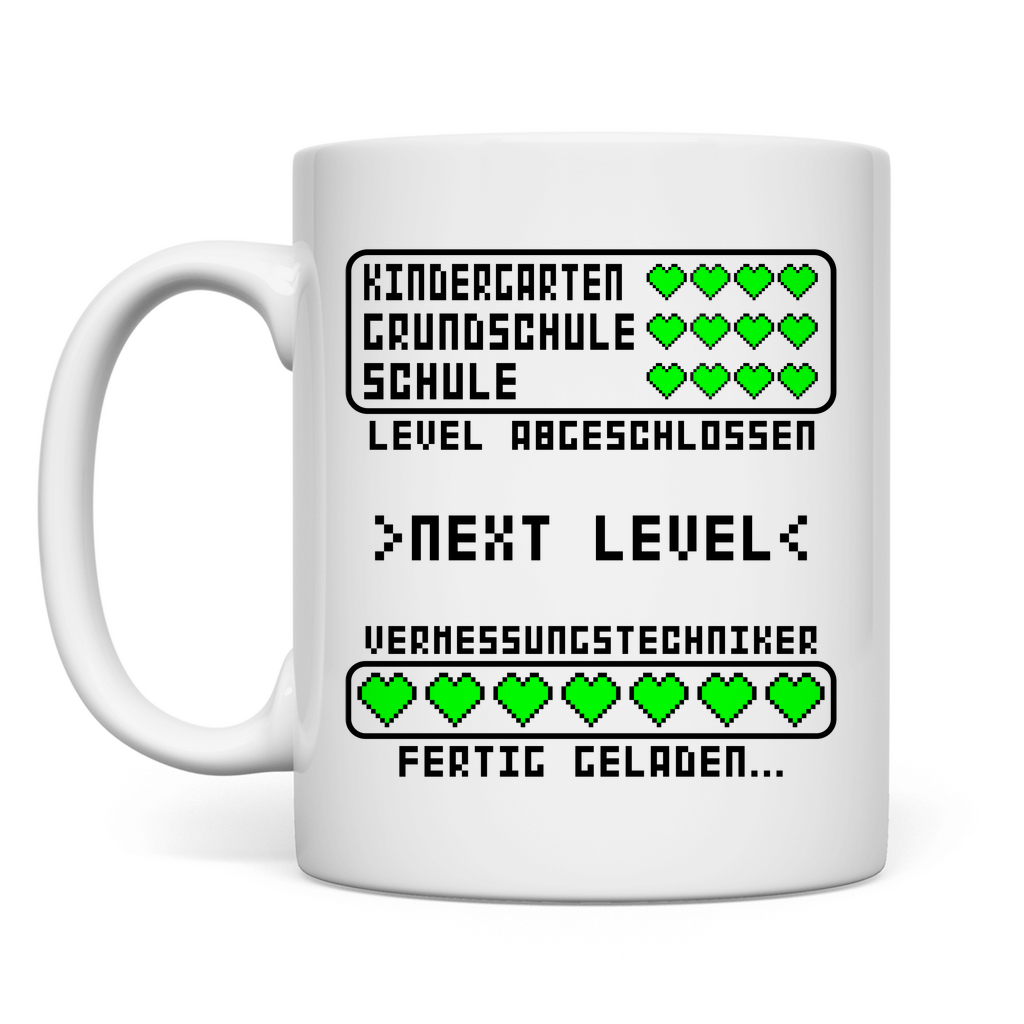 Tasse Geschenk Vermessungstechniker – Zur Ausbildung Prüfung bestanden oder Beginn