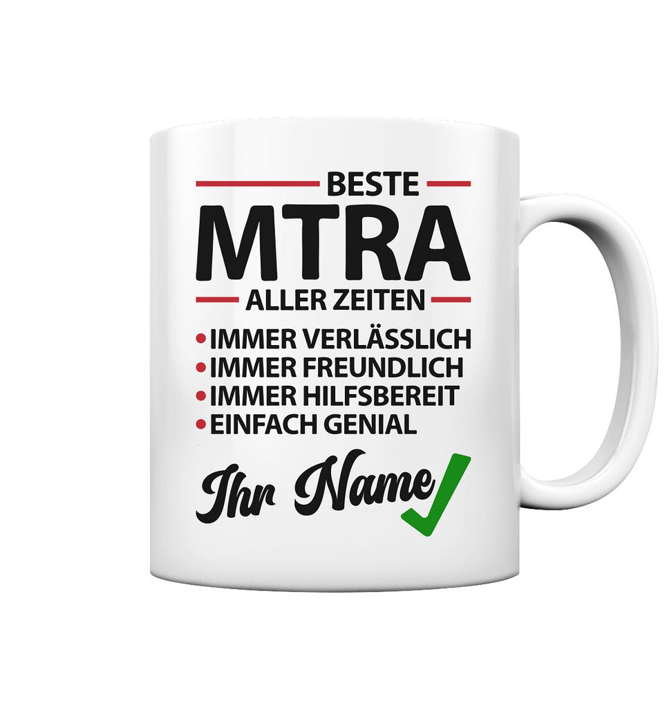 Tasse MTRA Personalisiert Geschenk mit Namen Lustig