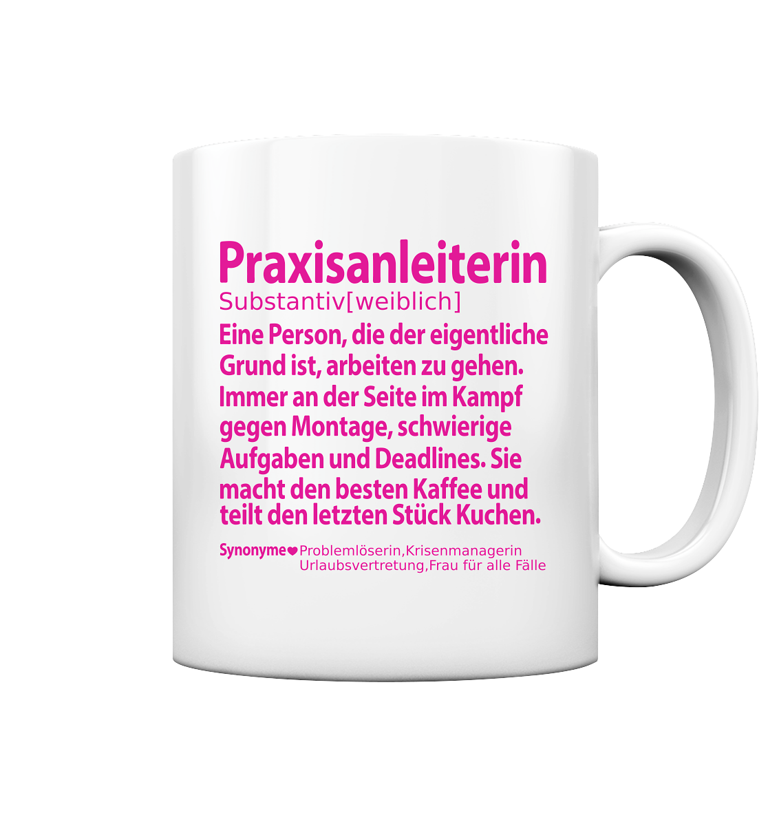 Danke Sagen an Praxisanleiterin Abschied Kollegin Tasse