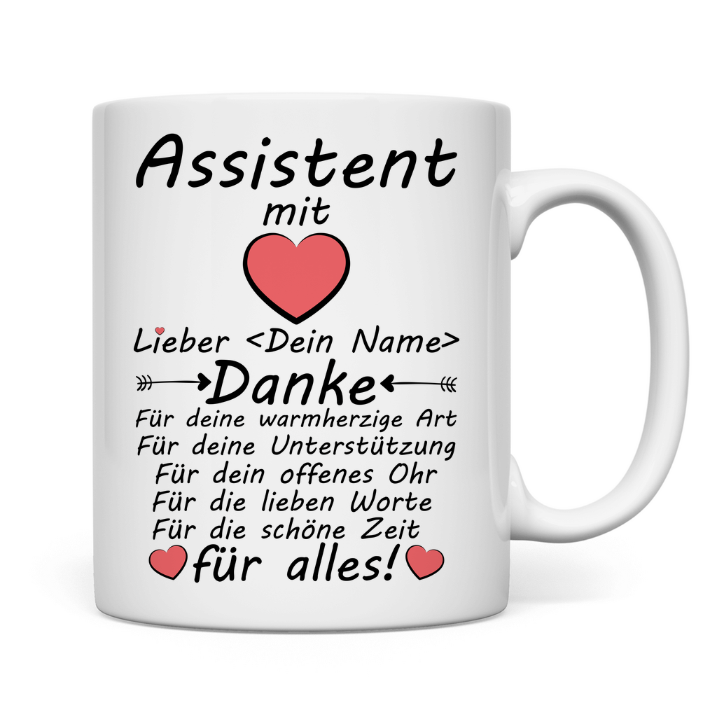 Assistentin Dankeschön | Geschenk mit Herz