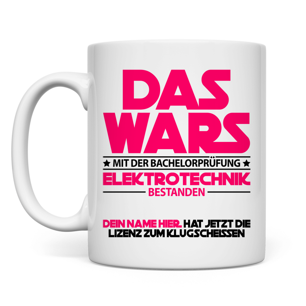 Elektrotechnik Bachelor Fertig | Geschenk | Tasse