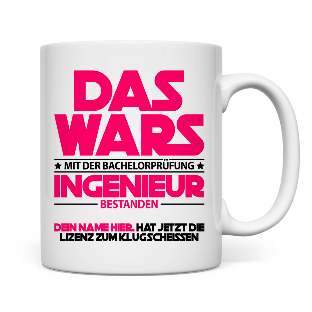 Ingenieur Bachelor bestanden | Geschenk | Tasse