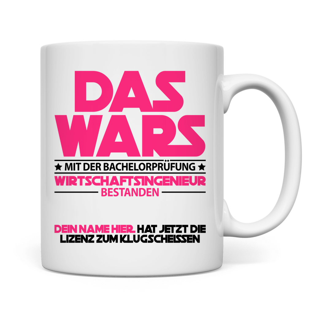 Wirtschaftsingenieur Bachelor Geschafft | Geschenk