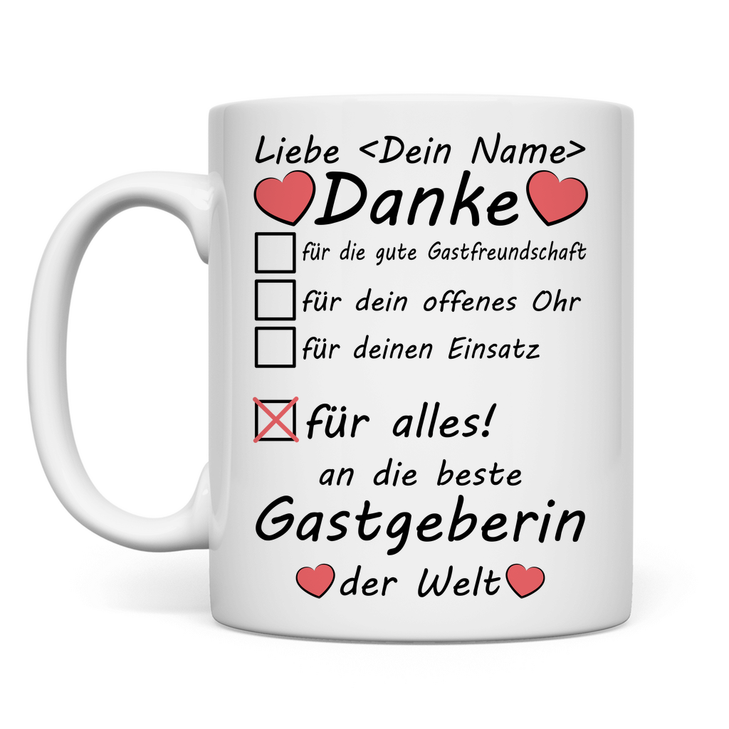 Bester Gastgeber | Danke Tasse | Geschenk