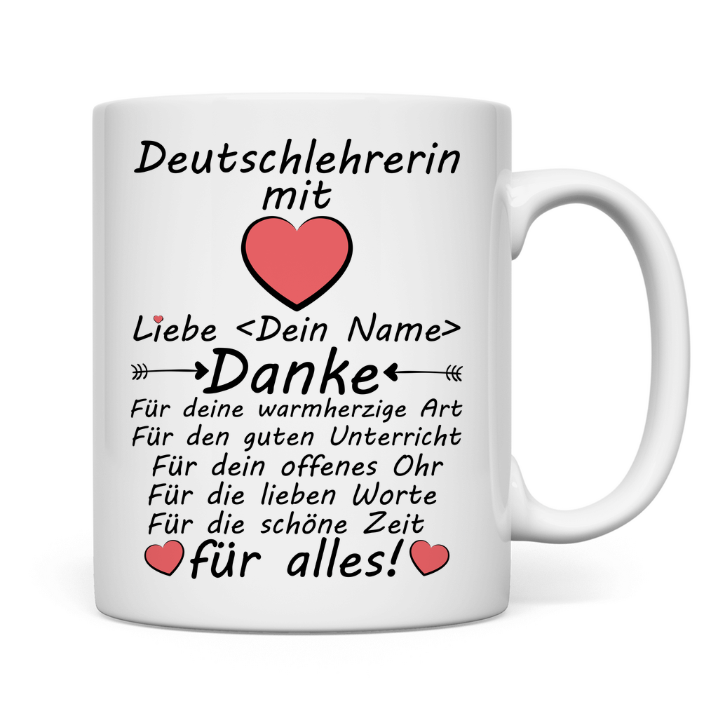 Deutschlehrer Abschiedsgeschenk | mit Namen