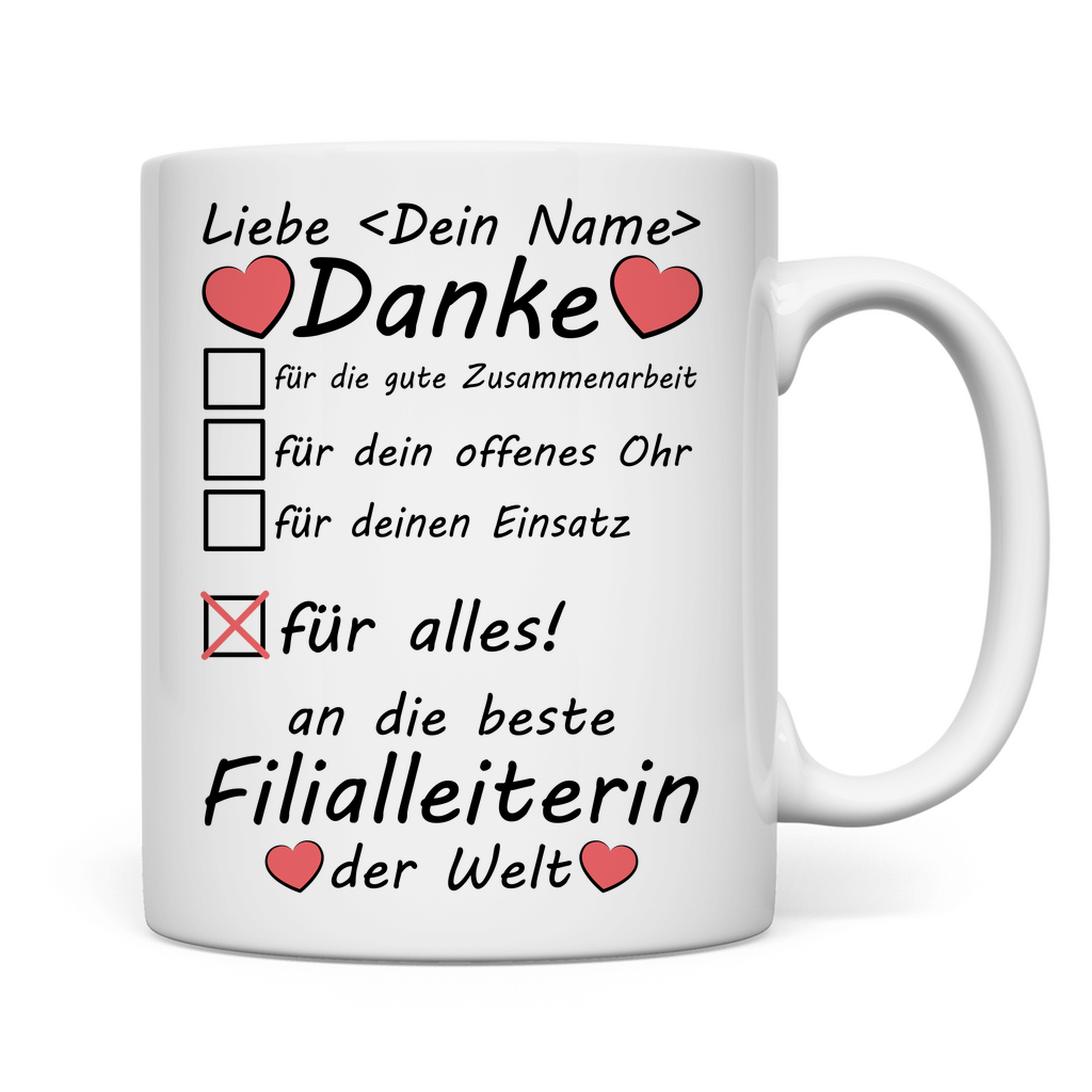 Bester Filialleiter | Tasse | Abschiedsgeschenk