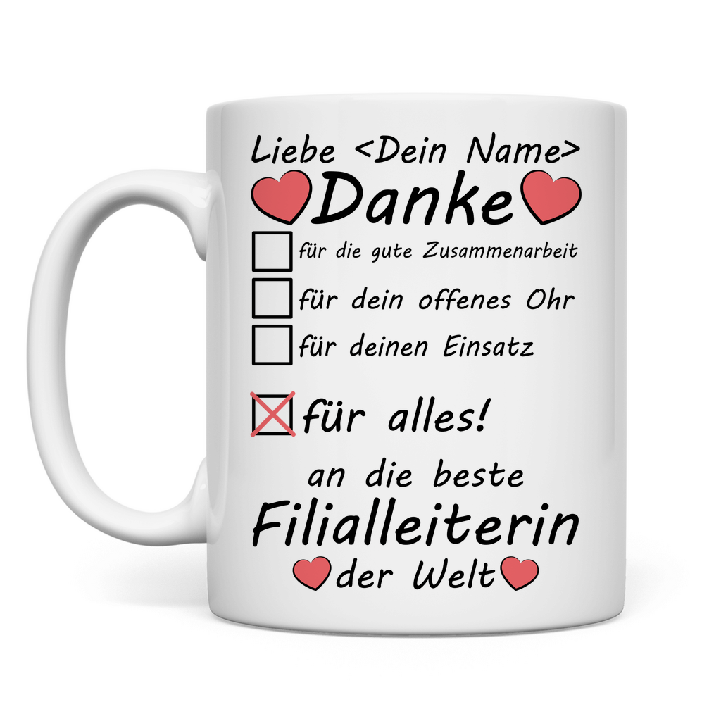 Bester Filialleiter | Tasse | Abschiedsgeschenk