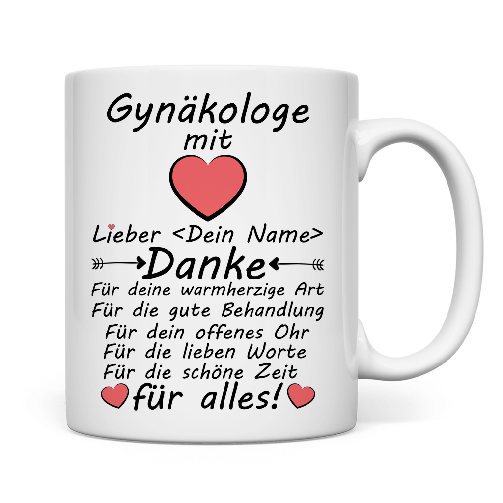 Gynäkologin Danke | Geschenk mit Namen