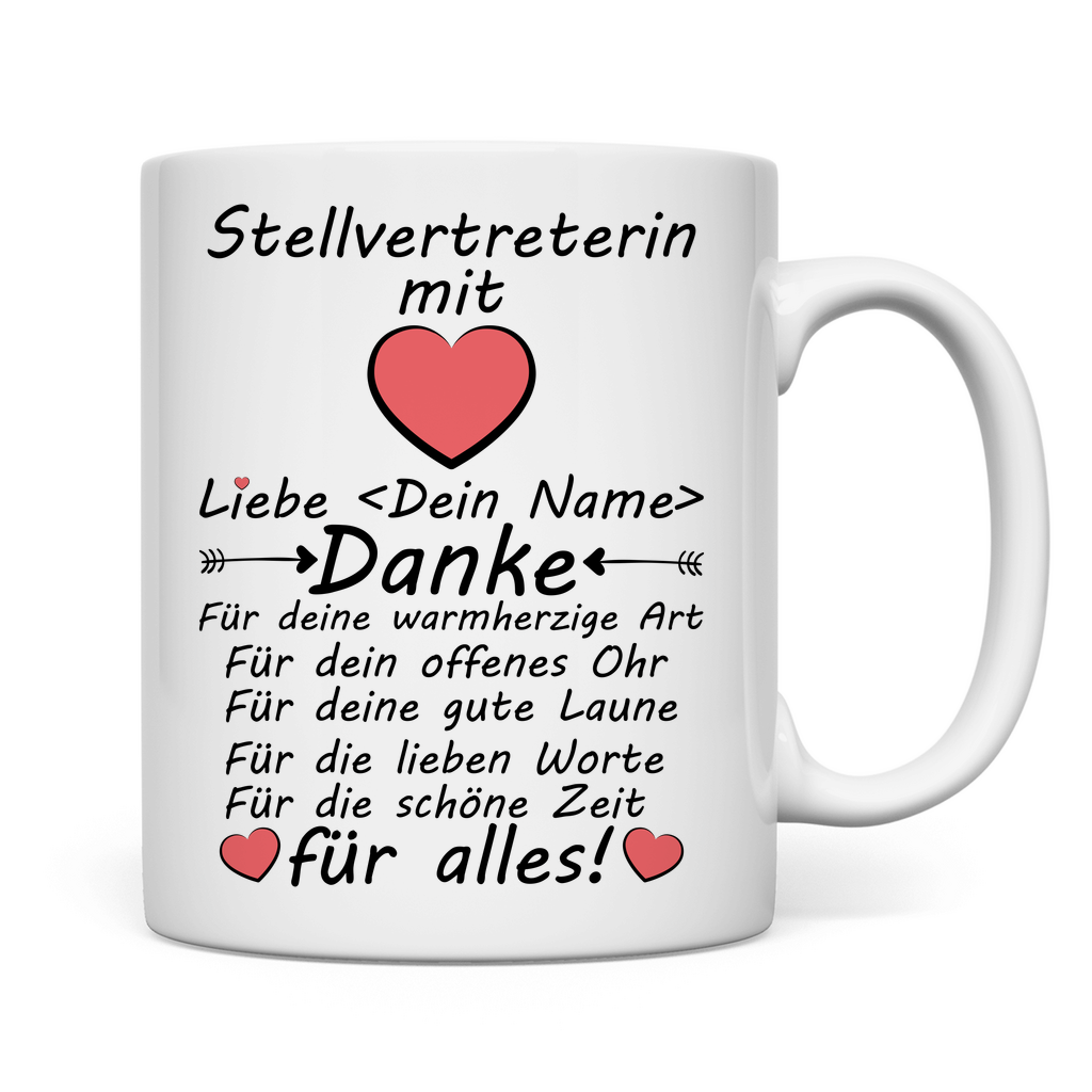 Stellvertretung Geschenk | Stellvertreter mit Herz