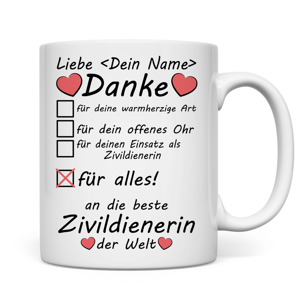 Bester Zivildiener | Zivildienst | Danke Tasse