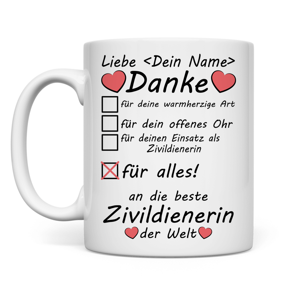 Bester Zivildiener | Zivildienst | Danke Tasse