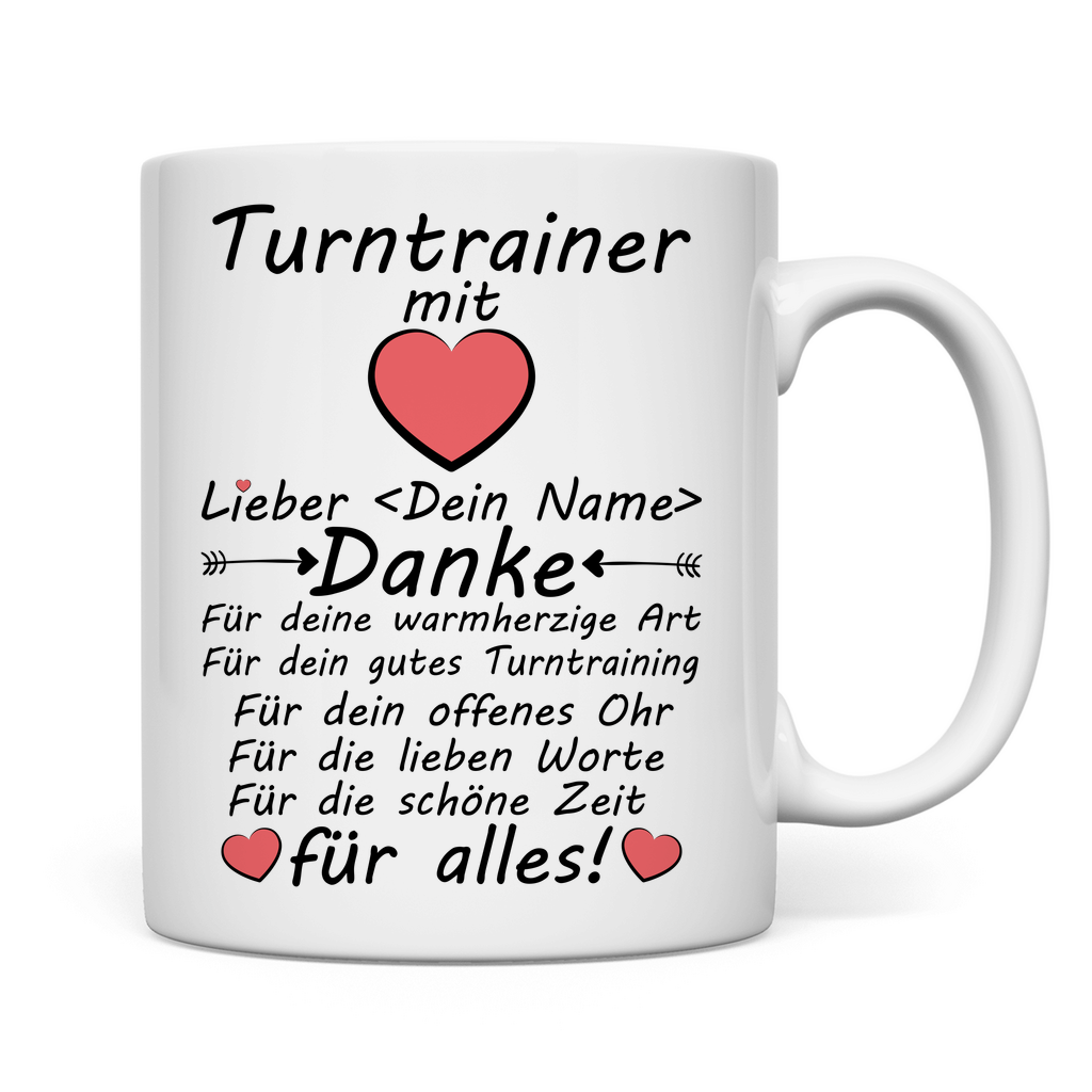 Turntrainerín Trainerin Turnen | Danke Geschenk