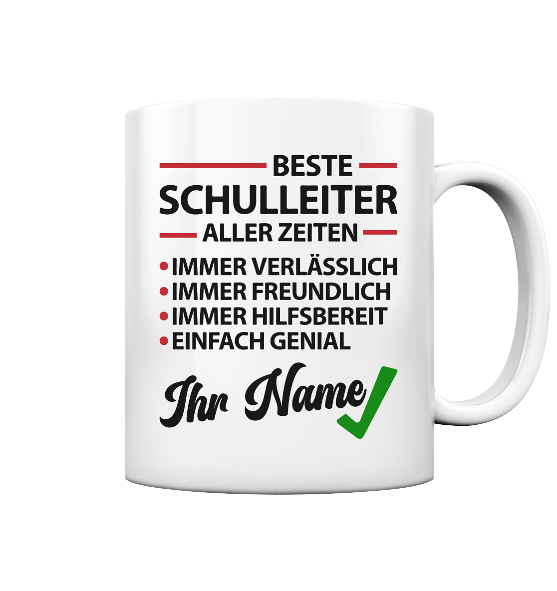 Verabschiedung Schulleiter Geschenk - Personalisierte Tasse - 21,99€
