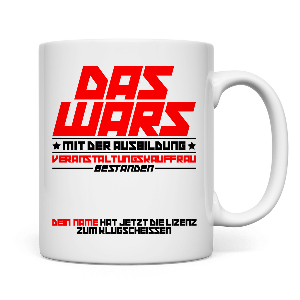 Veranstaltungskauffrau Ausbildung bestanden | Geschenk