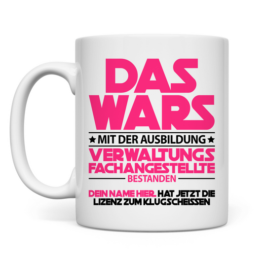 Verwaltungsfachangestellte bestandene Prüfung | Geschenk