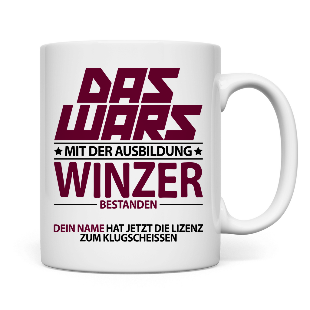 Winzer Ausbildung Prüfung Bestanden | Geschenk