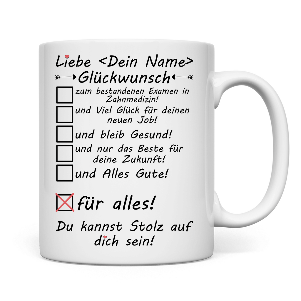 Zahnarzt Examen | Glückwünsche | Geschenk