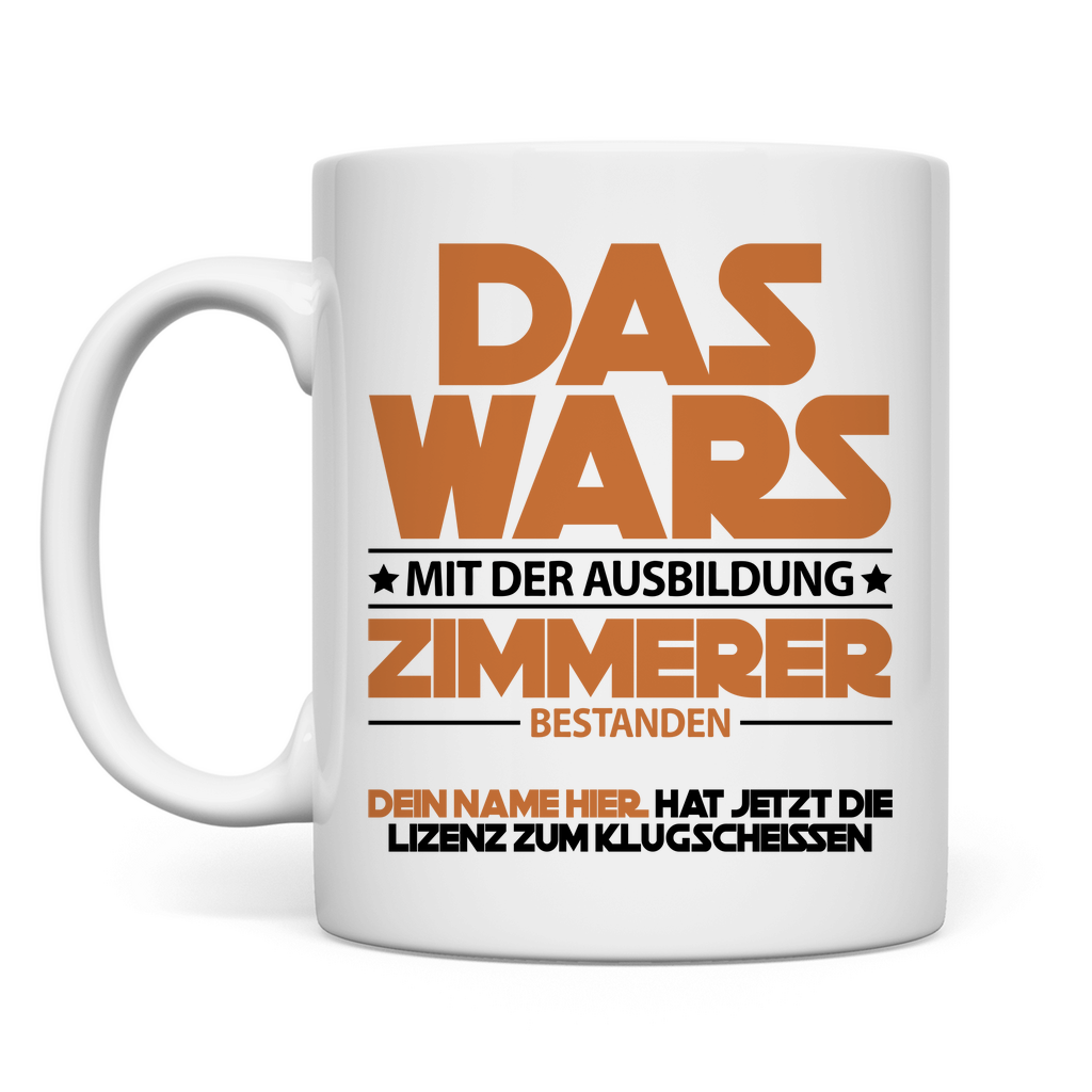 Zimmerer bestandene Prüfung | Geschenk