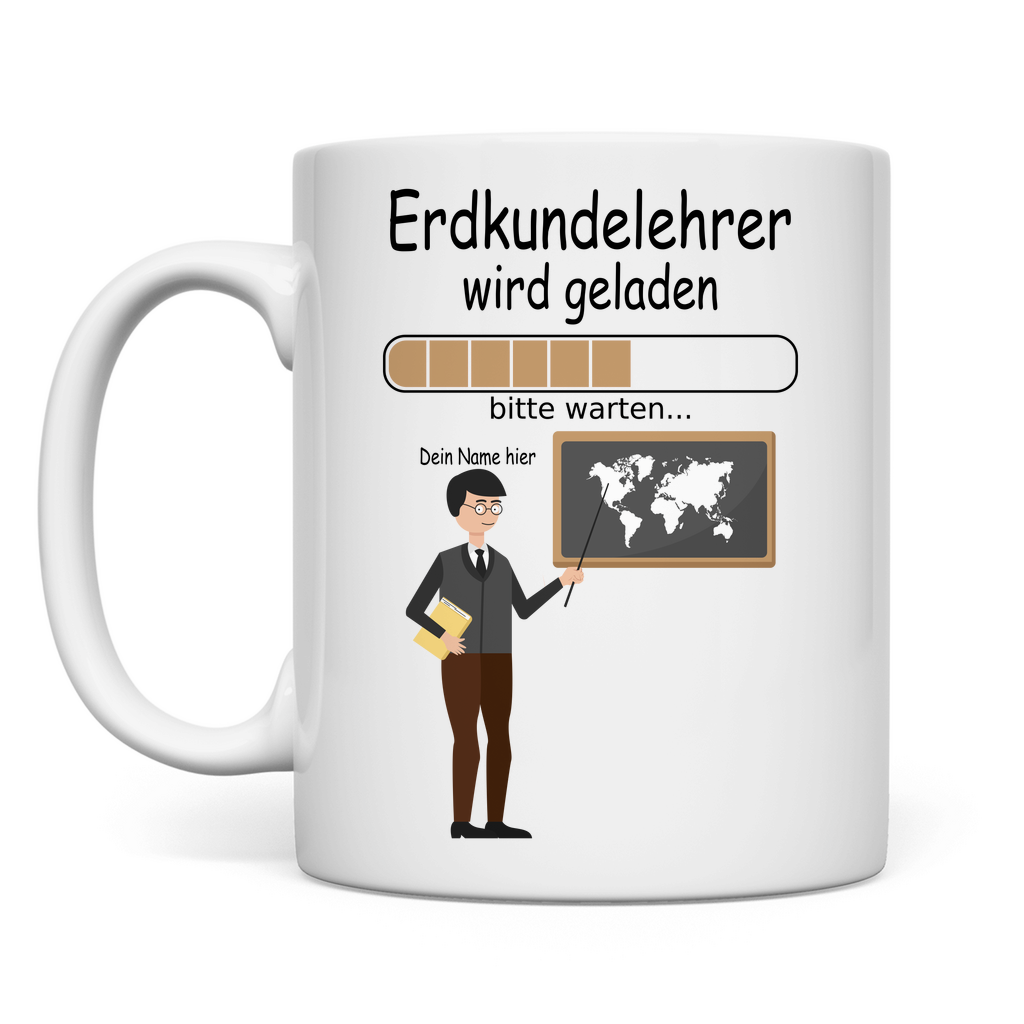Erdkundelehrer werden Geschenk | Ausbildung tasse