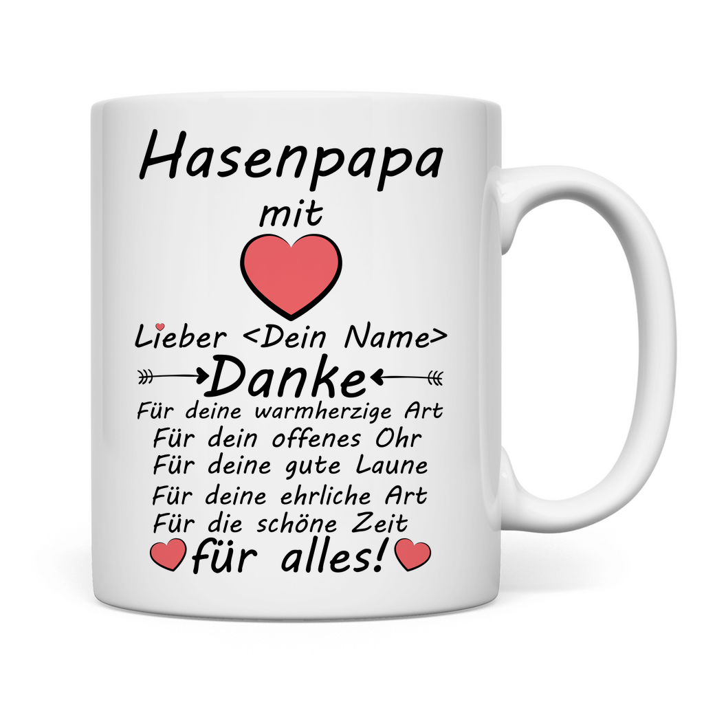 Bester Hasenpapa | Hasen Papa Geschenk Tasse 2