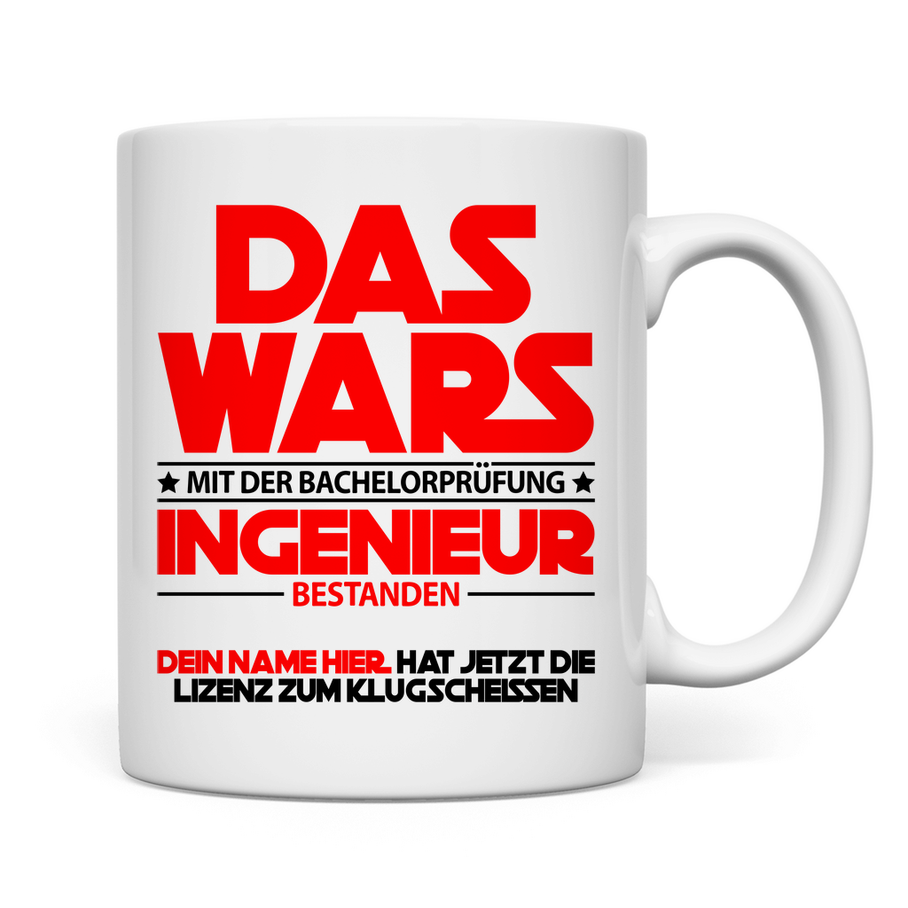 Ingenieur Bachelor bestanden | Geschenk | Tasse 2