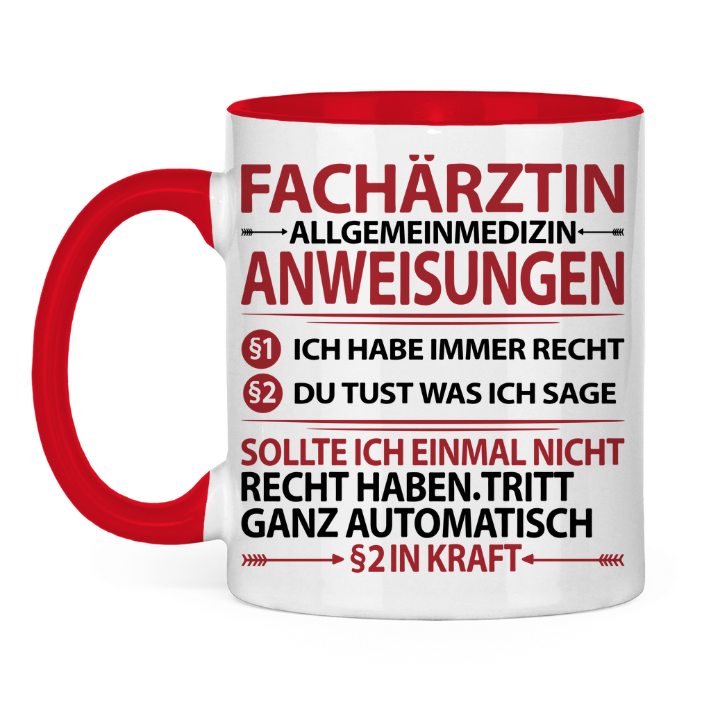 Fachärztin Allgemeinmedizin | Geschenk | Tasse 