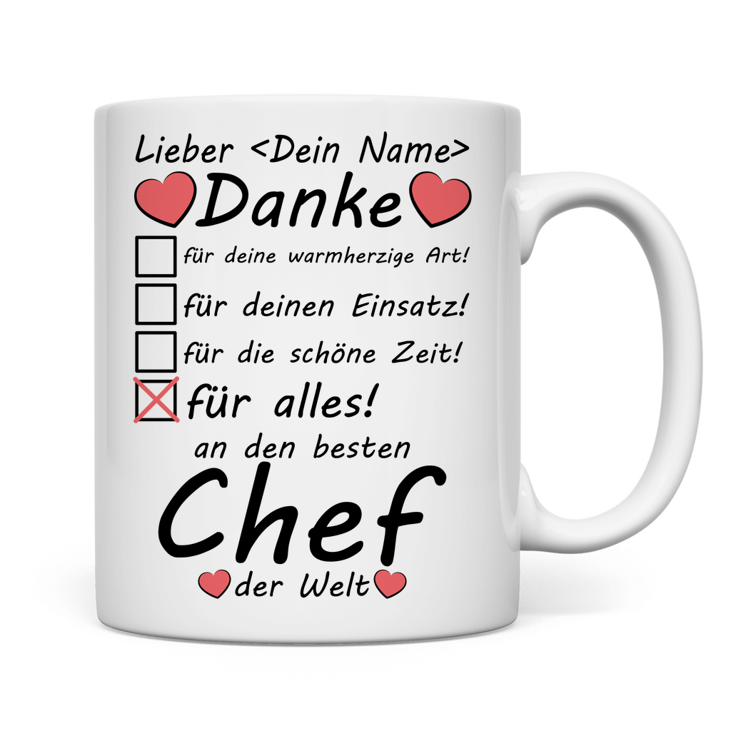 Abschiedsgeschenk für Chef | nach Kündigung geschenk Danke für Alles rückseite