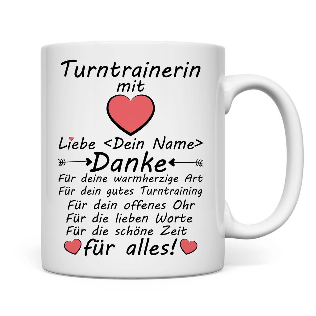 Turntrainerín Trainerin Turnen | Danke Geschenk Tasse 2