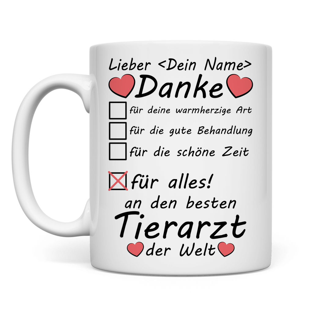 Abschiedsgeschenk Tierarzt | Beste Tasse