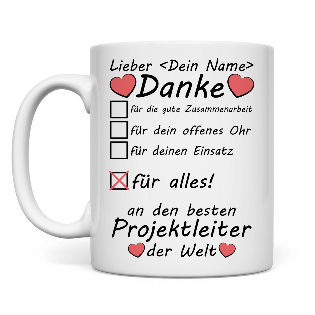 Projektleiter Abschiedsgeschenk | Tasse Geschenk