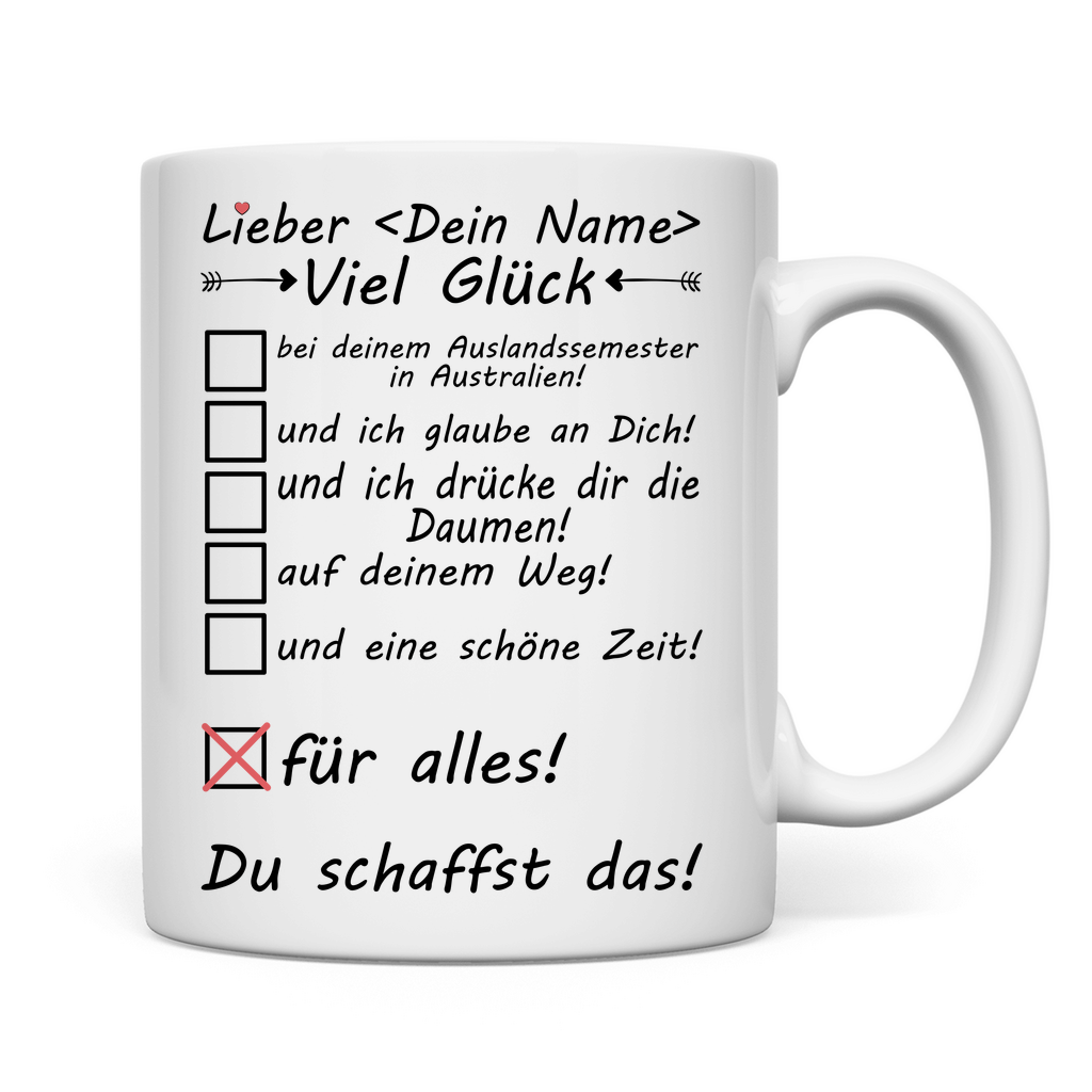 Australien Auslandssemester | Geschenk Tasse Freund