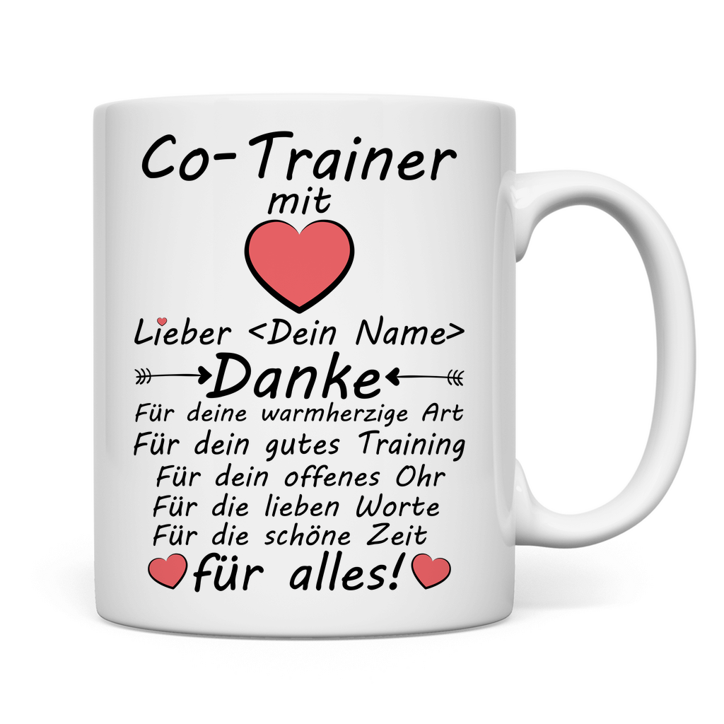 Co Trainer Trainerin | Geschenk mit Herz  tasse 2