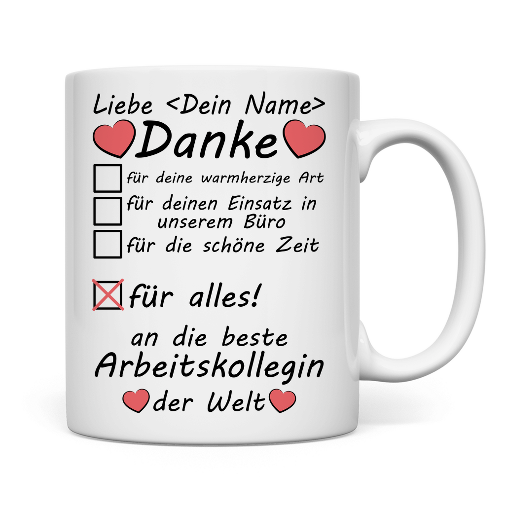 Arbeitskollegin im Büro | Geschenk Tasse 2