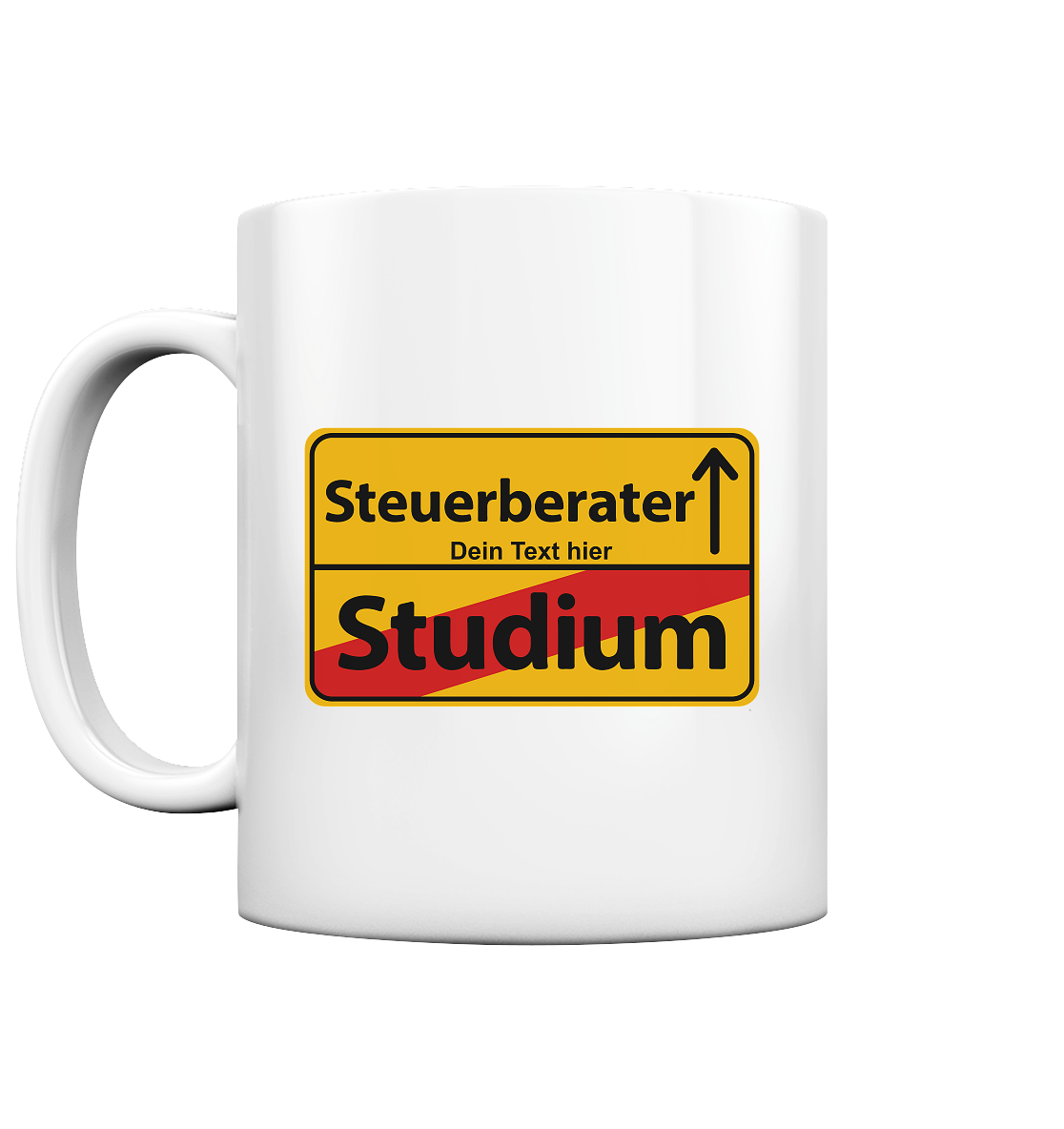 Personalisierte Keramiktasse zur bestandenen Steuerberaterprüfung – Geschenk mit Namen