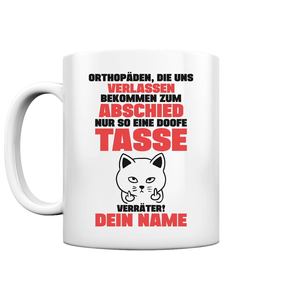 Orthopäde geht in Rente | Geschenk tasse