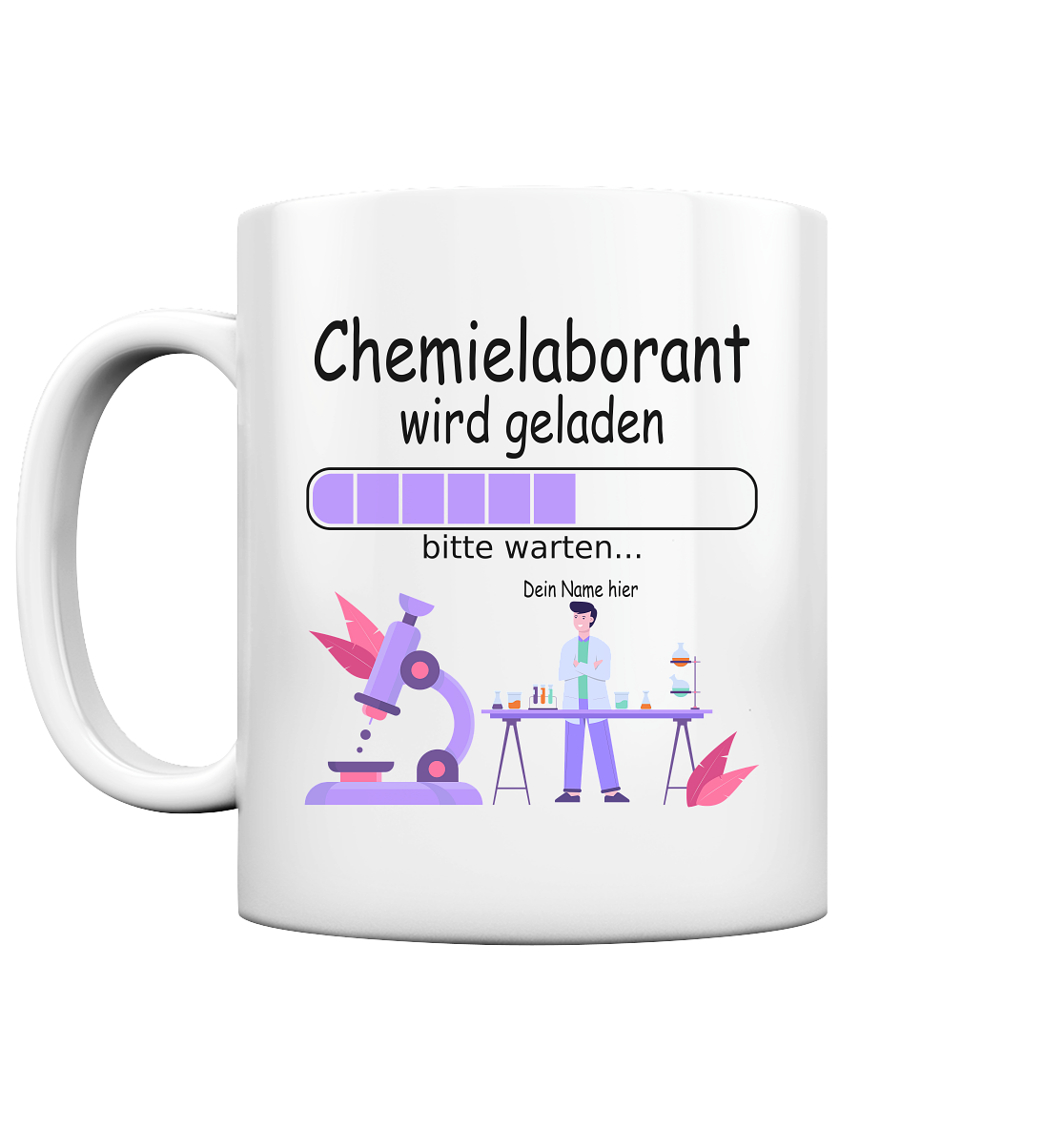 Chemielaborant Ausbildung | Geschenk mit Wunschtext tasse 2