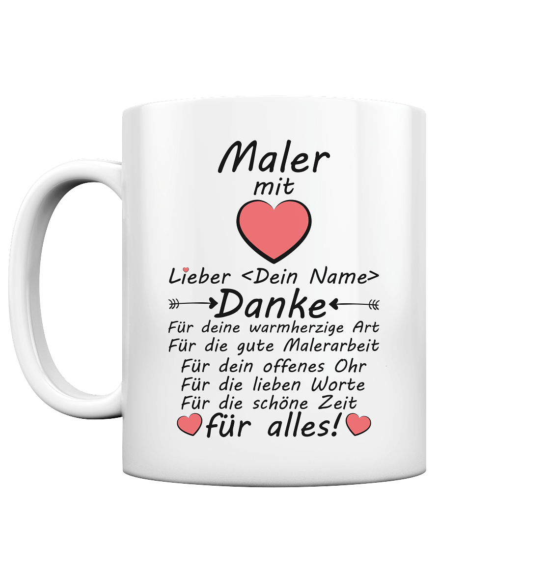 Dankeschön Geschenk für Maler | und  Malerarbeiten tasse 2
