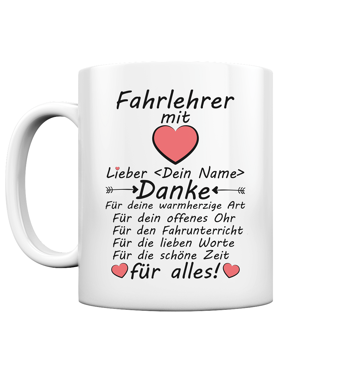 Fahrlehrer Geschenk | nach bestandener Prüfung tasse 2