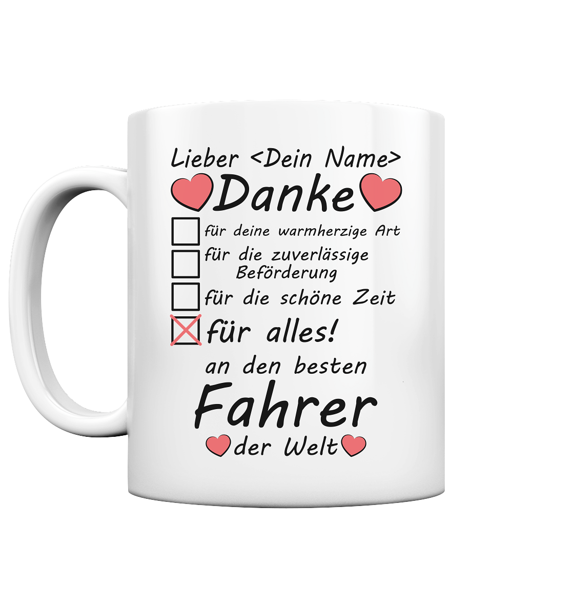Danke Fahrdienst | Geschenk für Fahrgemeinschaft Fahrer 2
