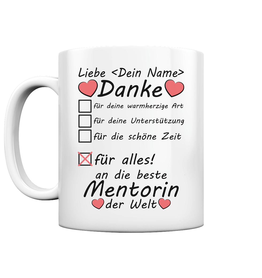 Beste Mentorin Geschenk | Danke Tasse