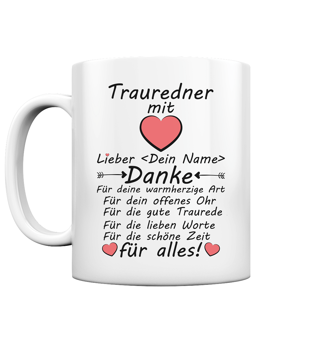 Dankeschön beste  Trauredner Geschenk