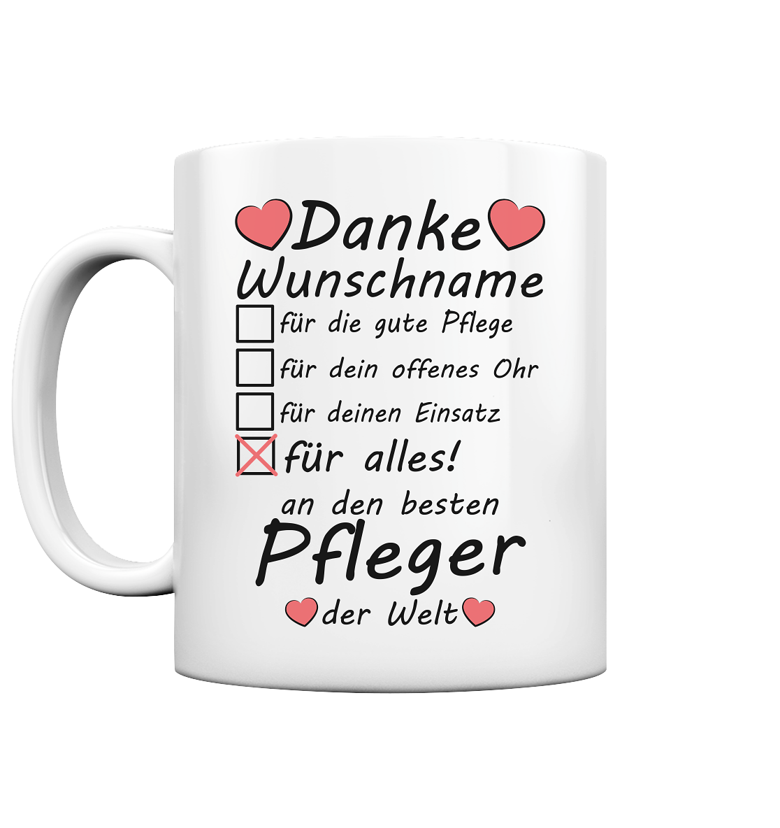 Dankeschön an Krankenhauspersonal | Tasse pfleger