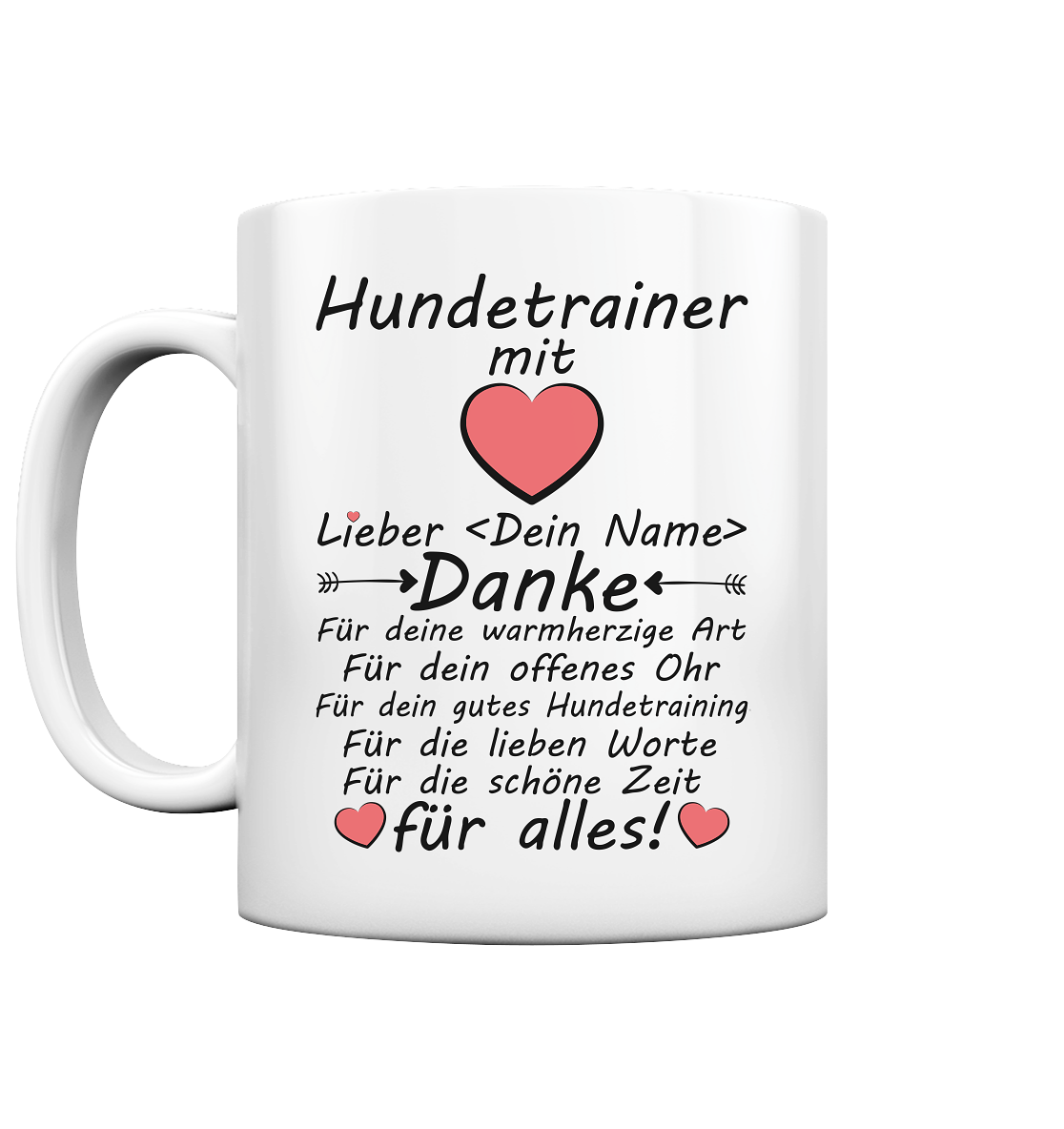 Dankeschön Danke Sagen an für Hundetrainer Hundetrainerin Geschenk