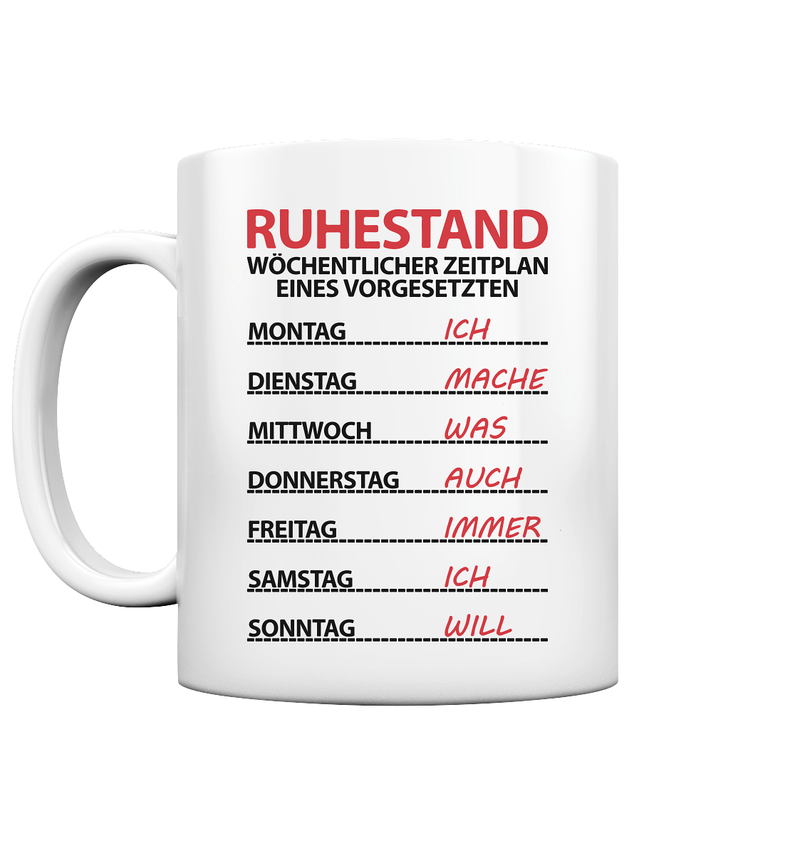 Vorgesetzten Vorgesetzter Ruhestand Rente Geschenk - Sprüche Tasse