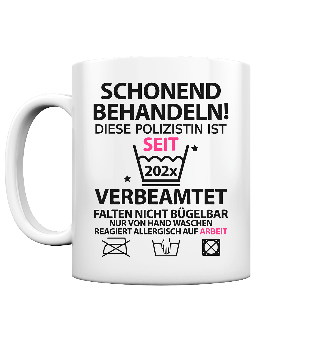 Geschenk zur Verbeamtung Polizei polizistin Personalisiert