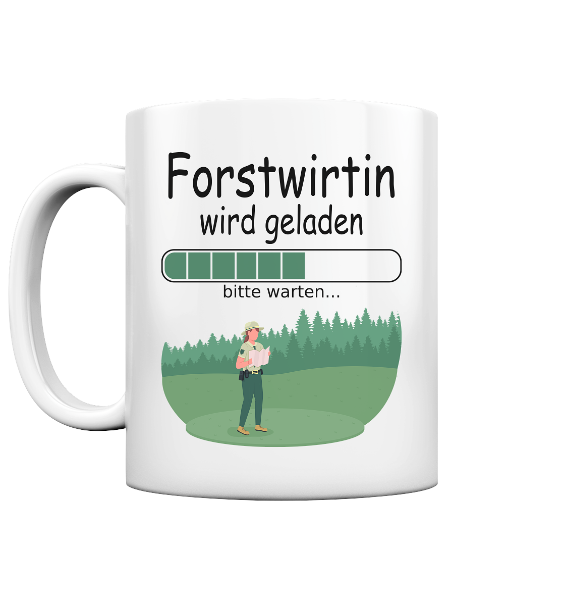 Angehende Forstwirtin | Ausbildung Geschenk tasse